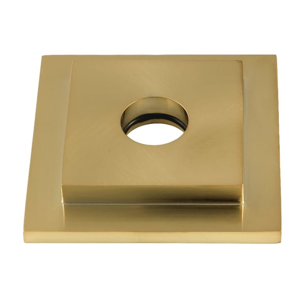 Claremont Heavy Duty Square Solid Cast Brass Shower Flange, Brass